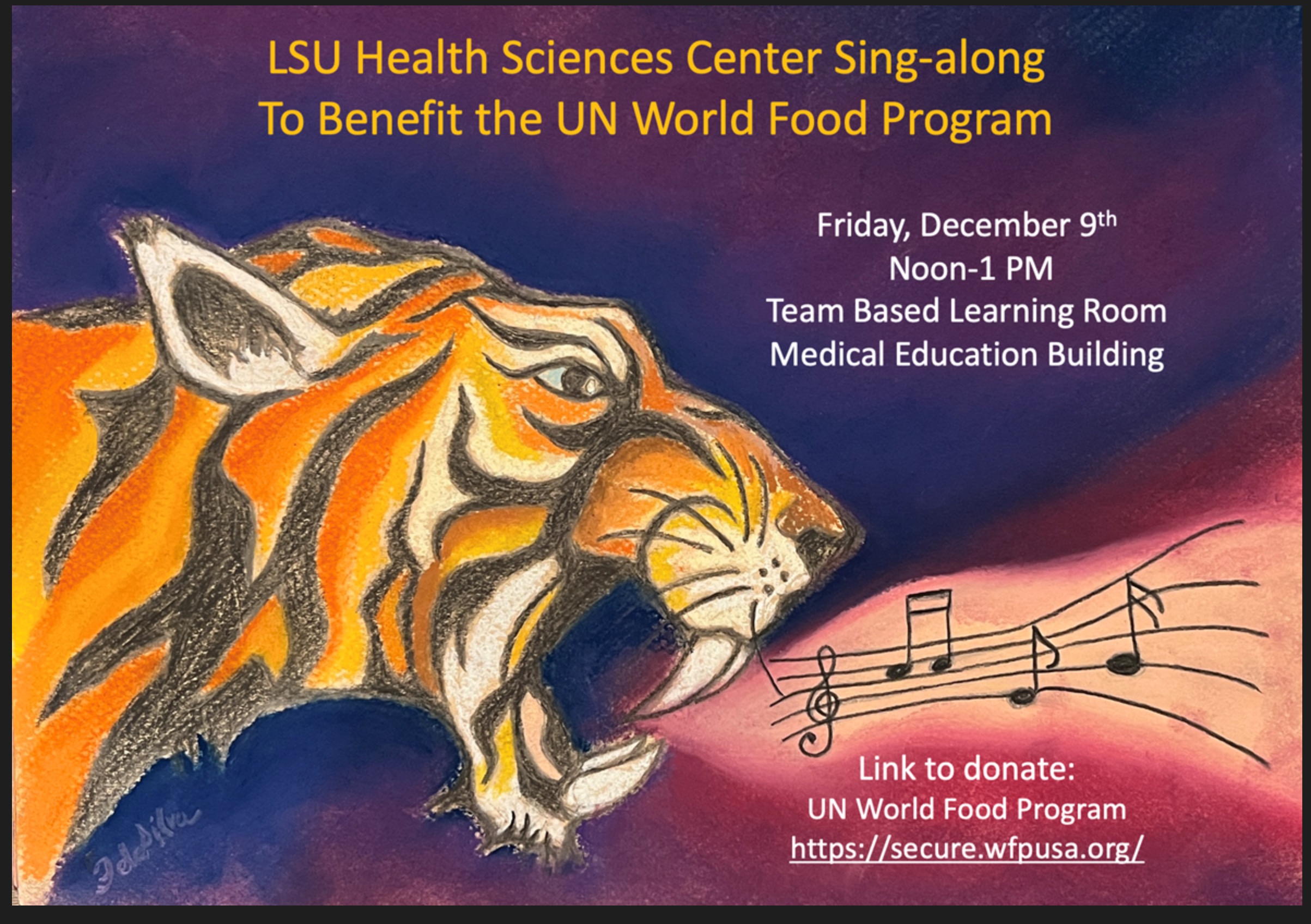 2022_SingAlong Flyer for a sing-along fundraising event